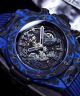 Swiss Replica Big Bang Watch HUB1242 Hublot Carbon Watch - Blue And Black Carbon Case (7)_th.jpg